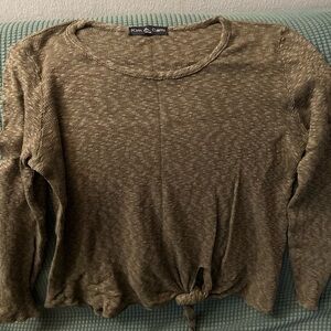Kim & Cami Knit Top in Olive